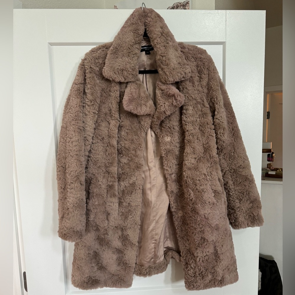 Kenneth Cole Teddy Coat faux fur